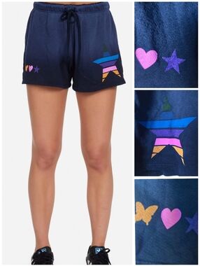 Lauren Moshi Zoa Color Stripe Star shorts